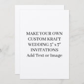 Benutzerdefiniertes Hinzufügen von Text oder Image Einladung (Vorne/Hinten)