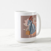 Benutzerdefiniertes Hinzufügen von Text und Bild e Kaffeetasse (VorderseiteRechts)