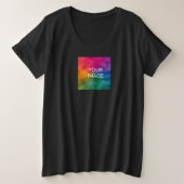 Benutzerdefiniertes Hinzufügen von TextUpload Ihre Große Größe T-Shirt (Design vorne)