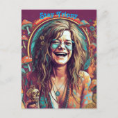 Benutzerdefiniertes Hippie Boho Bleibe Trippy-Vibe Postkarte (Vorderseite)