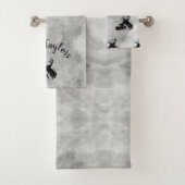 Benutzerdefiniertes Hirschpaar Badhandtuch Set (Insitu)
