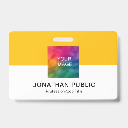 Benutzerdefiniertes Hochladen des Firmenlogos oder Ausweis (Vorderseite)