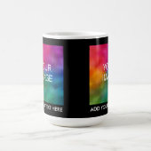 Benutzerdefiniertes Hochladen des Logotextes des F Kaffeetasse (Mittel)