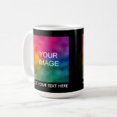 Benutzerdefiniertes Hochladen des Logotextes des F Kaffeetasse (Vorderseite Links)