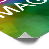 Benutzerdefiniertes Hochladen Ihres eigenen Fotos Poster (Ecke)