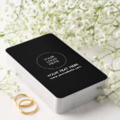 Benutzerdefiniertes Hochladen Ihres Firmenlogos hi Spielkarten (Insitu (Hochzeit))