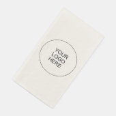 Benutzerdefiniertes Hochladen von Logo-Text für Un Serviette (Ecke)