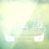 Benutzerdefiniertes Hochzeitfenster Fensteraufkleber (Blatt 3)