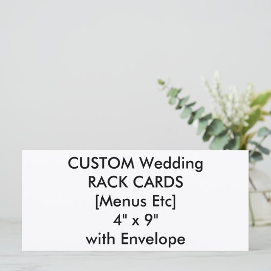 Benutzerdefiniertes Hochzeitmenü und Programmkarte (Stehend Vorderseite)