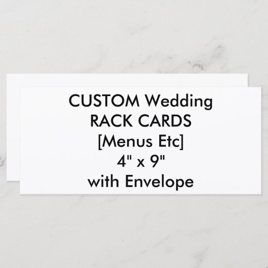 Benutzerdefiniertes Hochzeitmenü und Programmkarte (Vorne/Hinten)