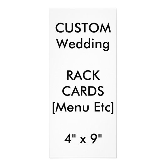 Benutzerdefiniertes Hochzeitmenü und Programmkarte Werbekarte (Vorne)