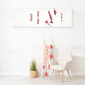 Benutzerdefiniertes Hochzeits-Willkommensschild, H Banner (Insitu)