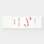 Benutzerdefiniertes Hochzeits-Willkommensschild, H Banner (Horizontal)