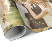 Benutzerdefiniertes Hochzeitsfoto Geschenkpapier (Rolleneckpunkt)