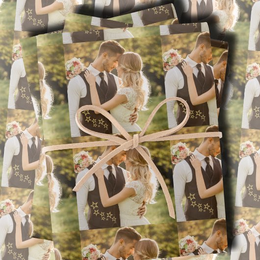 Benutzerdefiniertes Hochzeitsfoto Geschenkpapier Set