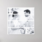 Benutzerdefiniertes Hochzeitsfoto "LIEBE" Leinwanddruck (Vorderseite)
