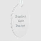 Benutzerdefiniertes Hochzeitsgeschenk – Erstellen Ornament (Vorderseite)