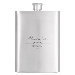 Benutzerdefiniertes Hochzeitsgeschenk TRAUZEUGE Flachmann