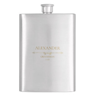 Benutzerdefiniertes Hochzeitsgeschenk TRAUZEUGE Flachmann