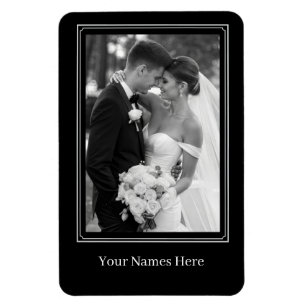 Benutzerdefiniertes Hochzeitsporträt Magnet