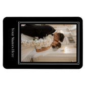 Benutzerdefiniertes Hochzeitsporträt Magnet (Horizontal)