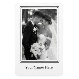 Benutzerdefiniertes Hochzeitsporträt Magnet