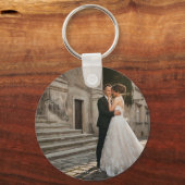 Benutzerdefiniertes Hochzeitsstift und doppeltes D Schlüsselanhänger (Rückseite)