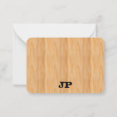 Benutzerdefiniertes Holzaussehen Mitteilungskarte (Rückseite)