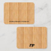 Benutzerdefiniertes Holzaussehen Mitteilungskarte (Vorne/Hinten)