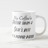Benutzerdefiniertes ・ Hot Funny Pepper Patch Spric Jumbo-Tasse (Rechts)