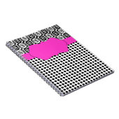 Benutzerdefiniertes Hot-Pink-Glam Notizblock (Rechte Seite)