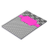 Benutzerdefiniertes Hot-Pink-Glam Notizblock (Linke Seite)