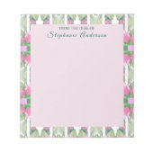 Benutzerdefiniertes Hübsches Rosa und Bildtasten Notizblock (Vorderseite)