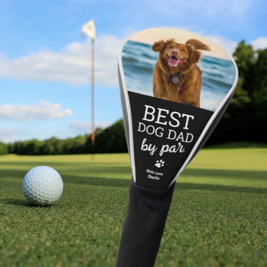 Benutzerdefiniertes Hund Foto Bester DOG-Vater nac Golf Headcover