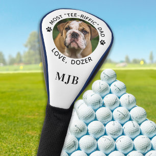 Benutzerdefiniertes Hund Foto Bester Vater je Golf Headcover