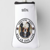 Benutzerdefiniertes Hund Foto Bester Vater nach Pa Golf Headcover (Rotieren 90)