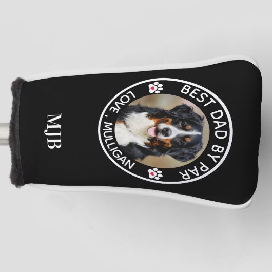 Benutzerdefiniertes Hund Foto Bester Vater nach Pa Golf Headcover (Vorderseite)