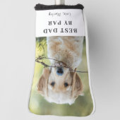 Benutzerdefiniertes Hund Foto Bester Vater nach Pa Golf Headcover (Rotieren 90)
