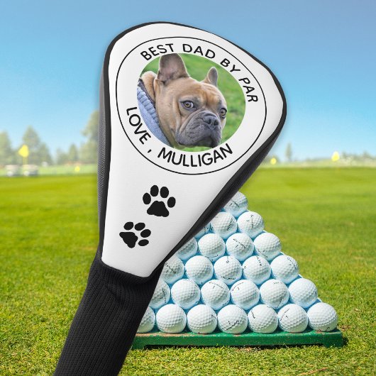 Benutzerdefiniertes Hund Foto Bester Vater nach Pa Golf Headcover