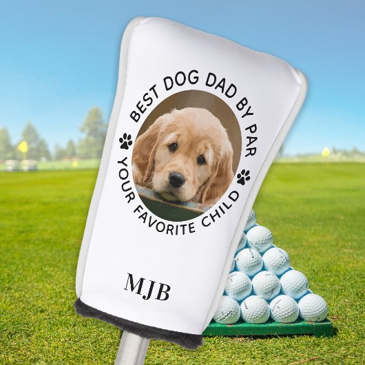 Benutzerdefiniertes Hund Foto Bester Vater nach Pa Golf Headcover