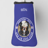 Benutzerdefiniertes Hund Foto Bester Vater nach Pa Golf Headcover (Rotieren 90)