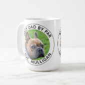 Benutzerdefiniertes Hund Foto Bester Vater nach Pa Kaffeetasse (Vorderseite Links)