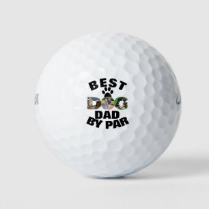 Benutzerdefiniertes Hund Foto Bester Vater nach Ve Golfball