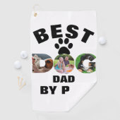 Benutzerdefiniertes Hund Foto Bester Vater nach Ve Golfhandtuch (Insitu)