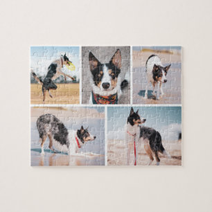 Benutzerdefiniertes Hund-Foto-Collage-Puzzle Puzzle