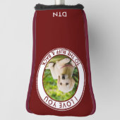 Benutzerdefiniertes Hund Foto Liebe Sie zu Ruff &  Golf Headcover (Rotieren 90)