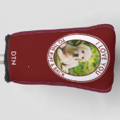 Benutzerdefiniertes Hund Foto Liebe Sie zu Ruff &  Golf Headcover (Vorderseite)