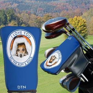 Benutzerdefiniertes Hund Foto Liebe Sie zu Ruff &  Golf Headcover