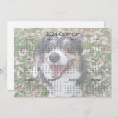 Benutzerdefiniertes Hund Foto Niedlich Tier 2024 K (Vorne/Hinten)