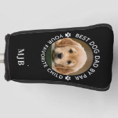 Benutzerdefiniertes Hund Foto Personalisiertes Mon Golf Headcover (Vorderseite)